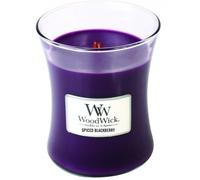 Vela aromática WoodWick Spiced Blackberry con mecha de madera 275 g