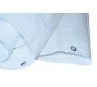 Vela blanca de polietileno, 260 g/m², 4 x 8 metros
