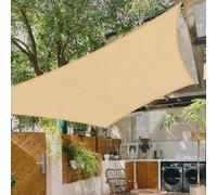 Vela de protección solar impermeable, 5x5 metros, con protección UV del 96%, ideal para jardín y terraza