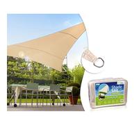 Patio Respirable Toldo Vela UV Bloque Parasol Toldo para Al Aire Libre Triangulo