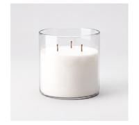 Vela led 3 luces vaso cristal 15cm - conforama