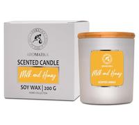 Vela Perfumada Leche-Miel - Vela de Aromaterapia - Tarro de Vidrio - Idea para Cumpleaños - Navidad - SPA - Fragancia para Hogar - Cocina - Baño