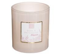 Vela Perfumada Rosa y Patchuli - Aroma Dulce en la Habitación - 40 H de Combustión