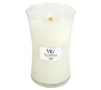 Vela perfumada WoodWick Linen con mecha de madera 609,5 g