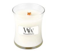 Vela perfumada WoodWick Linen con mecha de madera 85 g