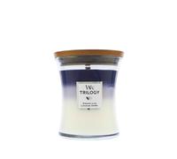 Vela perfumada WoodWick Trilogy Evening Luxe con mecha de madera 275 g