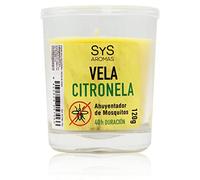 Vela Vaso SyS Citronela. - Vasos de velas grandes antimosquitos para exterior o interior - Velas aromaticas
