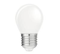 Velamp Bombilla de filamento LED opal, esfera P45, 4W / 470lm, base E27, 3000K