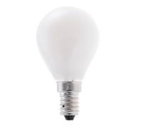 Velamp Bombilla de filamento LED opal, esfera P45, 6W / 806lm, base E14, 3000K