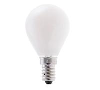 Velamp Bombilla de filamento LED opal, esfera P45, 6W / 806lm, base E14, 6500K
