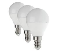 Velamp Bombilla LED SMD, esfera P45, 8W/806lm, casquillo E14, 6500K (Paquete de 3)