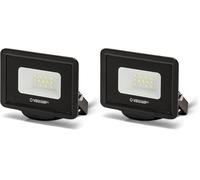 Velamp PADLIGHT5 Proyector LED SMD 10W IP65 Negro 4000K (Paquete de 2)