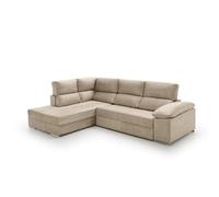 Velare | Sofa Cama Chaise Longue Fiorella Alta Gama Beige Izquierda