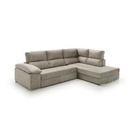 Velare | Sofa Cama Chaise Longue Fiorella Alta Gama Gris Derecha