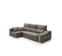 Velare | Sofa Chaise Longue Cama con Arcón y Puff Giuliana Gris Oscuro Izquierda