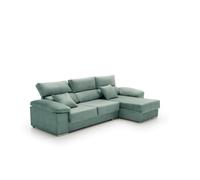 Velare | Sofa Chaise Longue Reclinable Beatrice Agua Marina Derecha