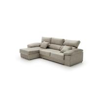 Velare | Sofa Chaise Longue Reclinable Beatrice Gris Izquierda