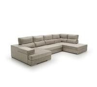 Velare | Sofa Gran Chaise Longue Cama Massima Diseño y Alta Gama Gris Derecha
