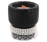 Velas Aromáticas Artesanales en Vaso, Yeso y Cera, Negras