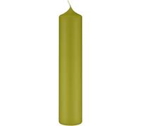 Velas de cera de abeja en color verde escocés, de 250 x Ø 80 mm, paquete de 4 unidades, con orificio para soporte y calidad RAL para velas