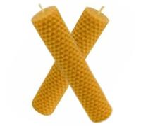 Velas de cera de abejas para rituales (6 velas de 10 Cm x 2,2 Cm)