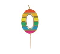 Velas de cumpleaños número uno en azul y dorado de Talking Tables para tartas, decoración para tartas, calidad prémium, aniversario, hito, 5,5 cm de altura, embalaje reciclado