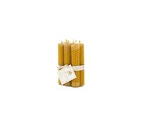 Velas de miel artesanales 10 × 2 cm hechas con cera de abeja, PACK de 3. | ideales para ritual, meditación y decoración, velas de cera de abeja natural sin aditivos