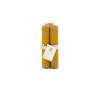 Velas de miel artesanales 15 × 3 cm hechas con cera de abeja, PACK de 3. | ideales para ritual, meditación y decoración, velas de cera de abeja natural sin aditivos