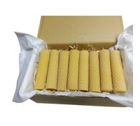 Velas De Miel De Abeja Para Rituales Cera Pura 100% - Hechas a Mano - RARA AVIS - Origen España - Medidas 10 cm x 2 cm