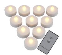 Velas de té LED set de 10 incl mando a distancia pilas