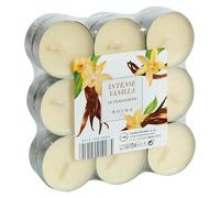 Velas de té perfumadas (Ø x Al: 38 x 15 mm, Blanco, Tiempo de combustión aprox.: 4 h, Vainilla)
