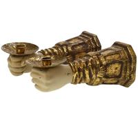 Velas decorativas "Meander" para pared, modelo "Wandhand", disponibles en versiones izquierda y derecha, con dimensiones de 12,5 x 11 x 29 cm