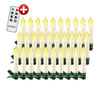 Velas LED para árbol de Navidad set de 30 blanco cálido