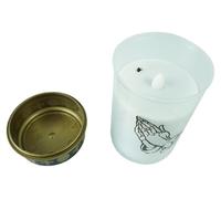 Velas LED para tumbas, paquete de 5 unidades, color blanco, para uso continuo. Velas LED para exteriores, ideales para tumbas. Velas LED con batería, para cementerios, como velas conmemorativas o faro