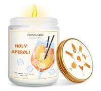 Velas Perfumadas de Regalo Aperol en Vidrio 100g/7oz Juego de Velas Perfumadas de Regalo Hechas de Cera de Soja Natural y Aceites Esenciales para Amigos Colegas Familiares