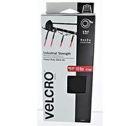 Velcro 90593 cinta de resistencia industrial negra de 2 pulgadas x 4 pies