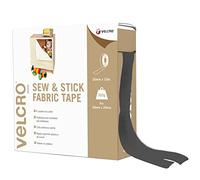 VELCRO Brand Cinta adhesiva cosible 20mm x 10m Negro