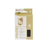 VELCRO Brand Cinta adhesiva cosible 20mm x 1m Negro