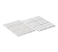 VELCRO Brand Cuadrados adhesivos 25mm x 24 Blanco