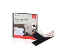 Velcro® Cinta de gancho y bucle adhesiva negra 20 mm x 25 m