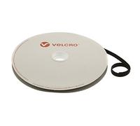 VELCRO® - Correa de agarre autoadherente (10 mm x 25 m), color negro