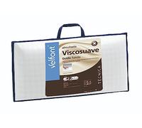Velfont Almohada viscoelástica Viscosuave Altura Extra con Doble Funda de Tejido Anti-Stress con Cremallera (75 cm)
