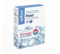 Velfont Frost Funda protectora para colchón con esquinas 1 plaza 90 x 190/200 termorreguladora 100% algodón Outlast, blanco, 1 plaza 90 x 190 - 200