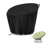 Velfree Funda para sillón de Papasán, impermeable, resistente a los rayos UV, resistente al viento, para mecedora, salón y exterior, funda protectora contra el polvo, 119 x 89/46 cm