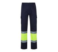 VELILLA 157 Pantalón Alta Visibilidad - Azul Marino y Amarillo Flúor - XL