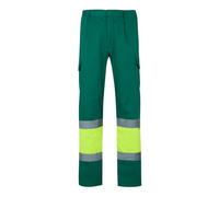 VELILLA 157 Pantalón Alta Visibilidad - Verde y Amarillo Flúor - Talla 4XL