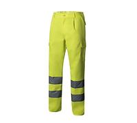 VELILLA 303006; Pantalón Multibolsillos de Alta Visibilidad; Color Amarillo flúor; Talla M