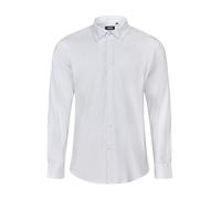 Velilla 405004S; Camisa Oxford manga larga de hombre; color blanco; talla L