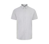 Velilla 405024S Camisa Oxford Manga Corta Hombre, Color Gris Hielo, Talla 3XL