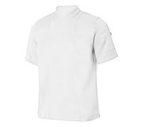 VELILLA 405209 Chaqueta Cocina Microfibra m/c Espalda Coolmax Color Blanco Talla S